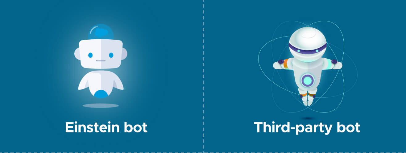 Einstein vs custom chatbots for Salesforce