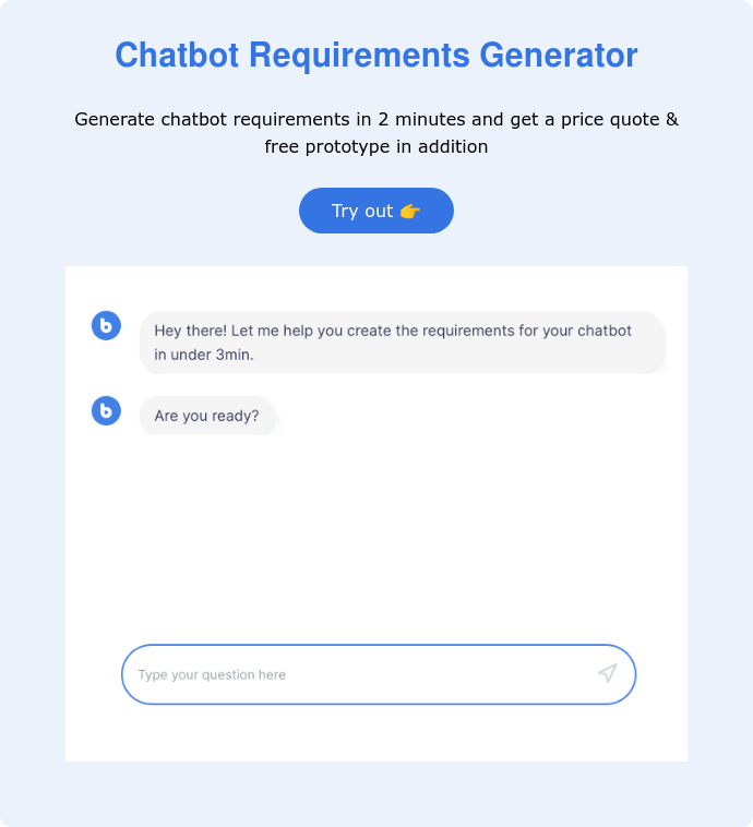 Chatbot Requirements Generator  